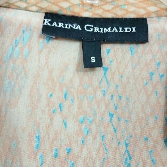 Karina Grimaldi Snake Print Ruffle Dress Sz S - Picture 7 of 7